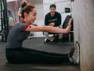 stretching