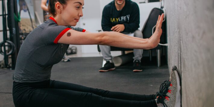 stretching